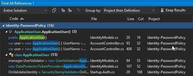 Visual Studio 2017 screenshot